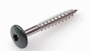 Gevelmontageschroef RVS groen RAL 6009 4.8X38 (50)