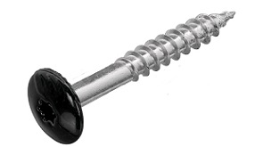 Gevelmontageschroef RVS zwart RAL 9005 4.8X38 (50)