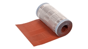 Aluminium ruiterrol 40 cm rood 5 meter