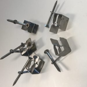 Hoekkeperklem met schroef 100 st.